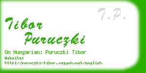 tibor puruczki business card